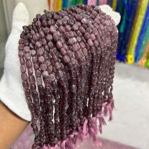 Coklat สี monalisa ลูกปัดหินอัญมณีรูปทรงก้อนกลมเรียบงานประดิษฐ์ทำหัตถกรรม - Product Image 5