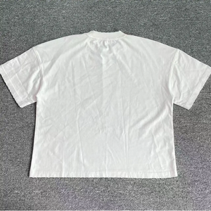 2026 New Hot Sale Unisex 100% Cotton Oversized Boxy <b>T</b>-<b>shirt</b> Custom Graphic Print Dropped Shoulder <b>Crop</b> <b>Men's</b> <b>T</b>-<b>shirt</b> - Product Image 5