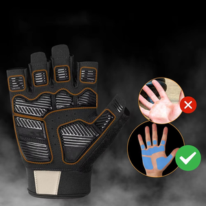 Gants de fitness d'haltérophilie au poignet réglable Gants d'haltérophilie respirants Sports de musculation en plein air - Product Image 3