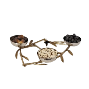 Bol à noix en acier inoxydable personnalisé le plus tendance plat de fruits en métal de qualité alimentaire facile à nettoyer pour la maison ou l'hôtel pour les fêtes - Product Image 6