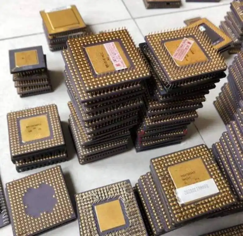 Hochwertiger Keramik-CPU-Prozessor abfall für Gold wiederherstellung GOLD PINS Keramik-CPU-Schrott Intel 486 und 386 CPU-Keramik prozessoren S.