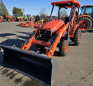 Cargadora de orugas Kubota L47 con motor diésel hidrostático de 47 HP, retroexcavadora 4x4, cargadora frontal, caja de cambios de alto momento de carga y bomba de motor - Product Image 6