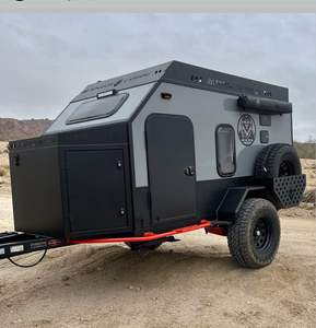 Mini Remolque de Campamento Ligero de Aleación de Aluminio 4x4 con Ducha, Capacidad para 4 Personas, Estilo Moderno, para Viajar a Europa y Estados Unidos - Product Image 2