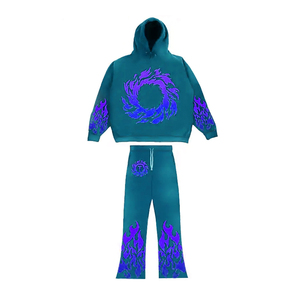 Vente en gros pas cher Survêtements imprimés pour hommes à séchage rapide Pantalon évasé pour hommes de grande taille Survêtement d'hiver pour hommes Jogging - Product Image 5