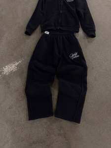 Hot Selling Breathable Heavyweight Pullover 100% Cotton Gym Running Oversized Hoodie <b>Sweatpants</b> <b>Women</b> Tracksuit Sweatsuit Set - Product Image 3