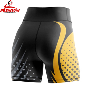 Shorts de cyclisme personnalisés pour femmes, course à pied, VTT, taille haute, blanc, shorts de vélo personnalisés pour femmes - Product Image 2