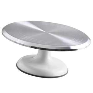 Wide Aluminum <b>Cake</b> <b>Stand</b> with a Smooth Surface and Durable Design & Perfect for Displaying <b>Tiered</b> <b>Cakes</b> and Cupcakes - Product Image 1