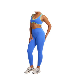 Conjunto Deportivo Personalizado al por Mayor para Mujer, Chaleco Deportivo sin Mangas y Leggings de Cintura Alta con Control de Abdomen y Levantamiento de Glúteos - Product Image 2