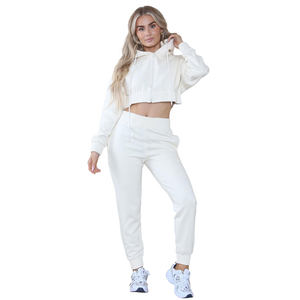 Conjunto Deportivo de 2 Piezas para Mujer, con Capucha, Casual, Estampado, Transpirable, Elegante, Sólido, Cómodo, para Invierno - Product Image 2