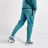 Setelan Training Pria Ukuran Besar Ramah Lingkungan, Bahan Fleece Teknologi, Bernapas, Tahan Angin, Cepat Kering, Motif Solid, Gaya Hip Hop, Hoodie Resleting Penuh
