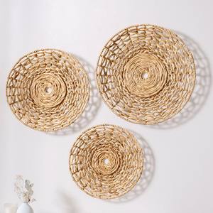 Artesanía de Pared de Jacinto de Agua Natural, Venta al por Mayor, Estilo Bohemio, Tejido, Decoración Colgante - Product Image 6