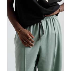 กางเกงขายาวทรงตรงผ้าคอร์ดูรอย 100% ผ้าฝ้าย แต่งจีบ พร้อมตะเข็บเย็บสีสันสดใส ไซส์ XL  สามารถปรับแต่งโลโก้ได้ - Product Image 3