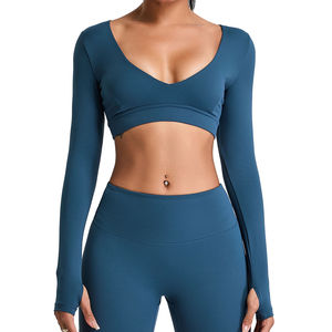 Camiseta de Yoga Unisex de Manga Corta 2026 al por Mayor, Elástica, Compresión Ligera, Cuello Redondo, Tallas Grandes, Verano - Product Image 2