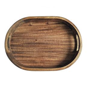 <b>Kitchen</b> <b>Accessories</b> Wooden Serving Tray With Metal Handle Cheaper Flatware Dinnerware Household Christmas <b>Decorative</b> Tray - Product Image 4