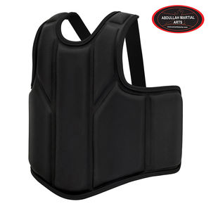 เสื้อเกราะป้องกันอกสำหรับชกมวย ทำจากหนัง PU สีดำแดง ราคาสมเหตุสมผล สำหรับการฝึกซ้อมและการต่อสู้ โดย ABDULLAH MARTIAL ARTS - Product Image 2