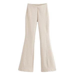 Vente en gros dernier pantalon évasé haute couture pour femmes pantalon doux pour tenue décontractée pantalon lavable en machine pour femmes pas cher - Product Image 1