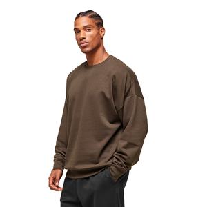 Sudadera de lana de algodón 100% de alta calidad a la moda, sudadera de gran tamaño de algodón pesado con cuello alto de tortuga para hombres - Product Image 3