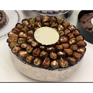 Bol à chocolat arabe en métal forme ronde en acier inoxydable Designer bol de service fait main maison et fête décorative - Product Image 6
