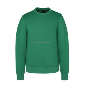 Venta al por mayor personalizado impreso 100% algodón sudaderas para hombres gota hombro forrado de gran tamaño cuello redondo manga larga Rib Cuff para el invierno - Product Image 5