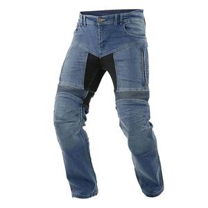 Pantalones Vaqueros de Motociclista para Hombre, Completamente Forrados, Transpirables, Lavables, con Botones, Diseño Sólido, Reforzados para Invierno - Product Image 1
