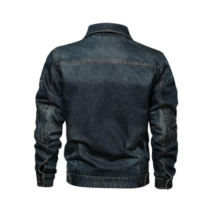 New Arrival Solid Color <b>Denim</b> <b>Jacket</b> For Men Lightweight Cotton Winter <b>Jacket</b> For Men High Street Wholesale Supply - Product Image 3