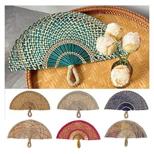 Abanico de Paja de Mar Hecho a Mano, Abanico de Paja de Mar para Decoración de Bodas, Accesorios para Eventos, Vietnam - Product Image 2