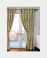 Rideaux prêts à poser en polyester 100% à motif floral papillon, design moderne pour la maison, occultation totale, fournisseur grossiste Neelkamal