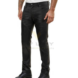 Pantalones de Cuero para Hombre de Alta Calidad con Diseño Moderno de Cintura Ajustable, Sensación Cómoda y Material Duradero - Product Image 2