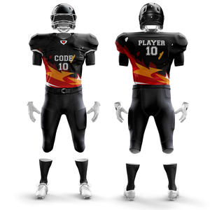 Nueva llegada de conjuntos de camisetas de fútbol juvenil personalizados sublimación completa uniformes de fútbol americano de manga corta transpirable de talla grande - Product Image 4