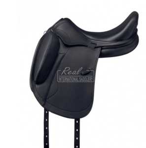 Selle d'équitation anglaise polyvalente en cuir véritable pour dressage, équipement d'équitation haut de gamme avec couleurs et tailles personnalisables - Product Image 1