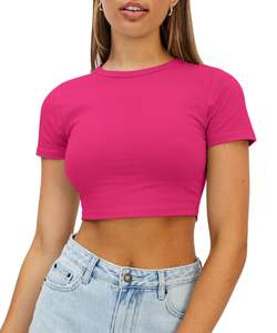 Camiseta Corta Deportiva para Mujer, para Entrenamiento, Gimnasio, Yoga y Ropa Deportiva Moderna - Product Image 6