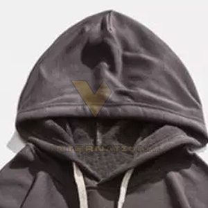 Heavyweight 400 GSM Custom Puff Printing Men Oversized Color sólido Premium Material Hoodie para la venta - Product Image 3