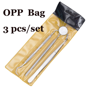 Kit de 5 Herramientas Dentales de Acero Inoxidable con Agarre Ergonómico, Raspador de Sarro, Espejo Bucal, para Uso Personal y Quirúrgico - Product Image 3