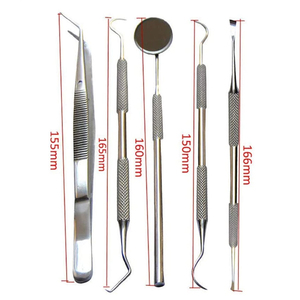 Professional Dental <b>Plaque</b> <b>Remover</b> 5-Piece Set Manual German Stainless Steel CE Certified Ergonomic Grip <b>Tooth</b> Filling Repair - Product Image 5