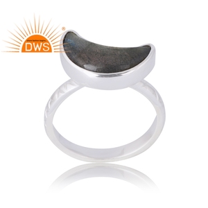 Latest Traditional 925 Sterling Silver Natural Labradorite Gemstone <b>Ring</b> Custom Jewelry For Women Gift For Her - Product Image 1