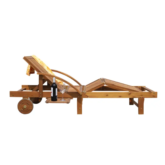 Outdoor Furniture Swimming Pool Chair Sun Lounger Wooden Sun Loungers Modern Style Factory Price Vietnam Manufacturer