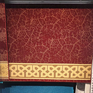 Alfombra Adiva para Oración, Diseño Floral Moderno, Tejida, de Pelo Alto, con Base Acolchada de Yute, Fabricada en Gaziantep, de Poliéster, para Sala de Estar - Product Image 3