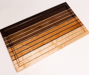 Planche à découper rectangulaire en bois créative avec poignée noire, ustensile de cuisine écologique et durable, en promotion - Product Image 3