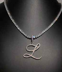 Colgante de Letra de Plata 925 de Lujo, Chapado en Oro, Corte Brillante, Moissanita Helada, Joyería Hip Hop, Accesorio de Moda Urbana para Hombre y Mujer - Product Image 1