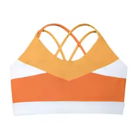 Conjunto de Ropa Deportiva para Niñas, para Danza y Yoga, Transpirable, con Sujetador Deportivo de Alta Sujeción y Costuras en Contraste, Pantalones Cortos, Venta al Por Mayor