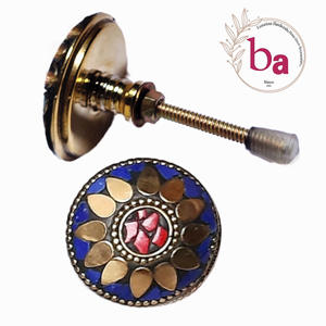 Industrial Style Mosaic Stone Beaded <b>Knobs</b> Quality Export Handle <b>Pulls</b> for Cabinets <b>Drawers</b> Cupboards Kitchens Wardrobes - Product Image 1