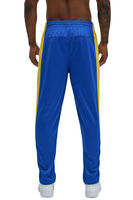 Veste de sport pour homme KY Contrast Stripe Homme 100% polyester, col montant, pour équipe scolaire de basketball