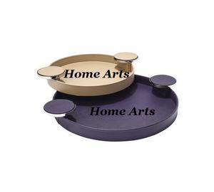 Plateau à thé et à café en acier inoxydable au design simple, taille personnalisée, forme rectangulaire, plateau à desserts et à en-cas à vendre - Product Image 6