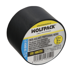 Nastro Isolante Nero Professionale, Spessore 0,13 mm, Larghezza 50 mm, Rotolo da 25 Metri - Product Image 2