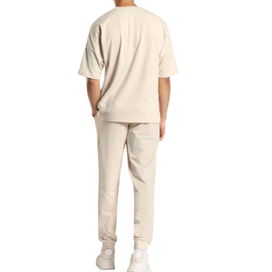 ชุดสายไฟสำหรับผู้ชายผ้าฝ้ายพรีเมี่ยมเครื่องแต่งกายลำลองระบายอากาศได้ดีแบบสองชิ้นผ้าคอตตอนพรีเมี่ยม - Product Image 6