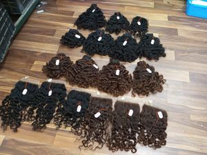 Precios más bajos Extensiones de cabello humano estilo rizado para bebés 100% Cutículas vírgenes sin procesar alineadas Cabellos humanos indios sin enredos - Product Image 3