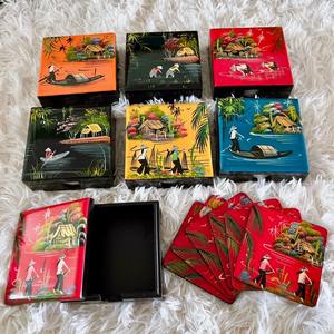 Accesorios para el hogar posavasos lacados de alto brillo superventas posavasos lacados hechos a mano para la venta - Product Image 6