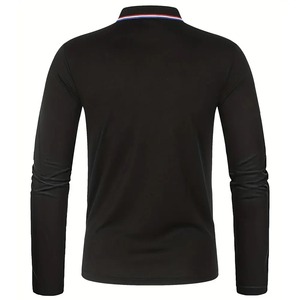 2025เสื้อโปโลผู้ชายสำหรับฤดูใบไม้ผลิและฤดูใบไม้ร่วง, เสื้อโปโลลำลองระบายอากาศสบายเสื้อยืดธุรกิจแขนยาวของผู้ชาย - Product Image 6