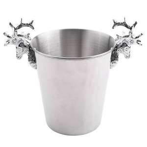 Seau à glace en métal avec poignée en aluminium en forme de cerf, porte-bière et porte-vin pour la maison, l'hôtel, le restaurant, les barware, décoratif pour la maison et le bureau - Product Image 3