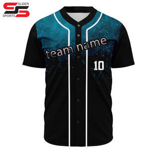 Vente en gros Design personnalisé Polyester Baseball Softball Jersey Hommes Femmes Chemise vierge Respirant Plus Size Offre Spéciale Baseball Wear - Product Image 3